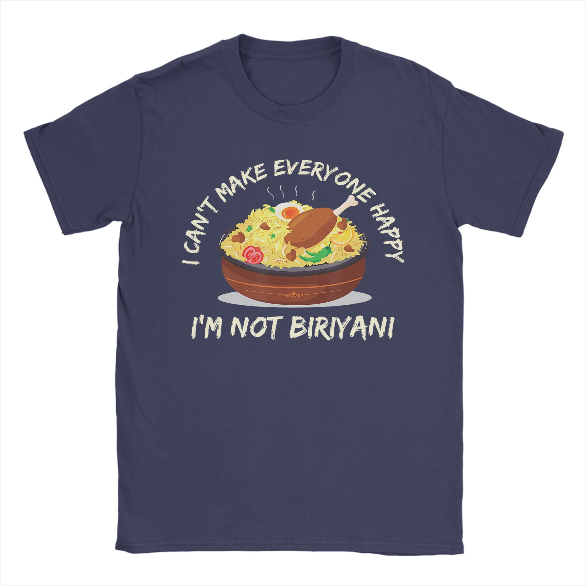 

India pakistan biryani food lovers T Shirt Summer Pure Cotton T Shirts For Couple Casual Tshirt Short Sleeve Vintage Top Tees 4XL