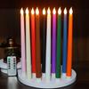 6pack LED Flameless Taper Candles Battery Operated Fake Flickering Candlesticks Electric Long Candles for Wedding Home Decor