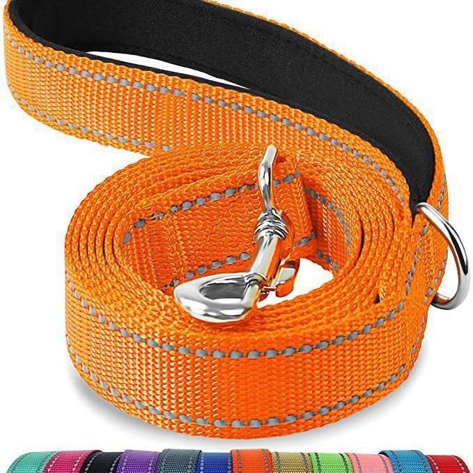 Reflective Dog Training Leash with Hand Protector for Large Breeds