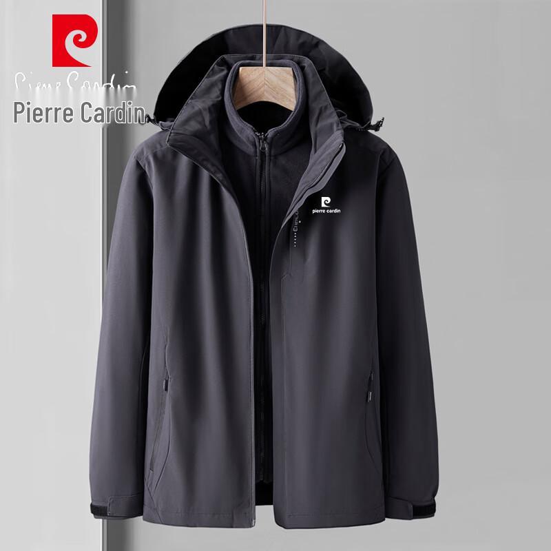 

Pierre Cardin Men s Autumn/Winter Fleece-Lined Casual Jacket 3XL