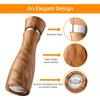 2pcs/pack Wooden Salt And Pepper Grinder Set Solid Acacia Wood Crafted Adjustable Coarseness Manual Grinder with Mill Tray