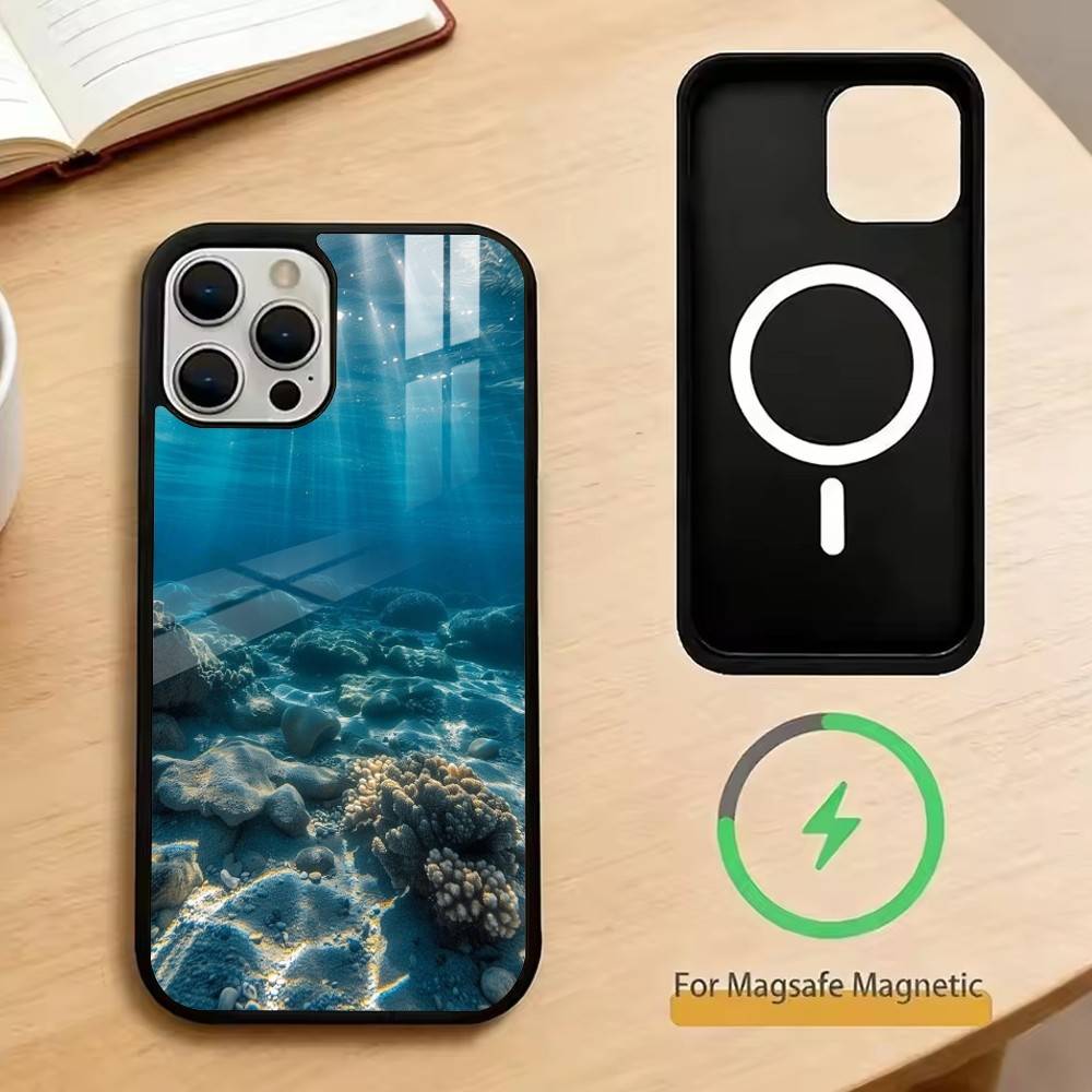 The Underwater World Texture   Phone Case For iPhone17,16,15,14,13,12,11 Plus,Pro Magnetic with Magsafe Wireless Charging