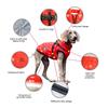 Reflective Pet Dog Winter Coat Large Breeds Outdoor Warm Cotton Jacket In Snowflake Plaid Gray
