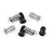 4Pieces Metal PC Fan Mounting Fasteners Screws for Chassis Power Supply, Carbon Steel Construction Vibration Resistance