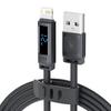 Tookci 2.4A Fast Charging Silicone Data Cable with Digital Display for iPhone 14/13/12