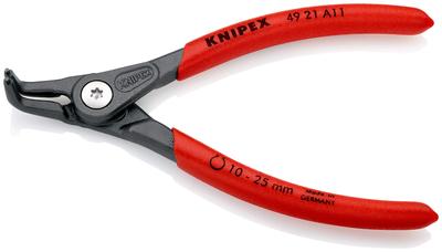 KNIPEX Precision Bent Snap Ring Pliers for SB Shafts, 4921-A11