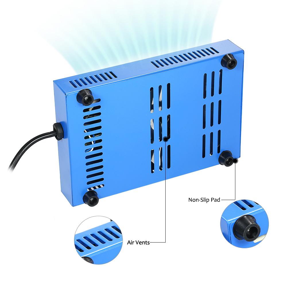 300W 100mm 1200g Soldering Pot Stainless Steel Solder Pot Compact Temperature Solder Bath for Welding and Soldering