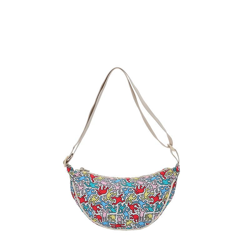 Женская сумка-портфель с принтом на молнии — фото 16