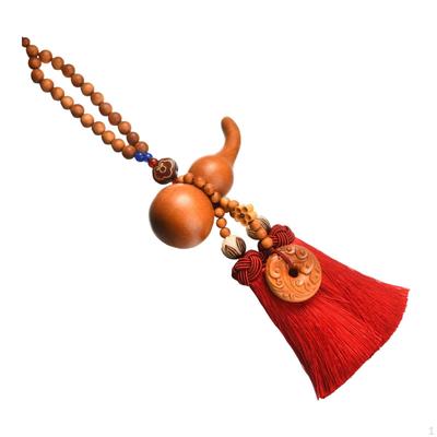 Mirror Pendant Car Auto Interior Dangle Wood Chinese Style Dangling Ornament Hanging
