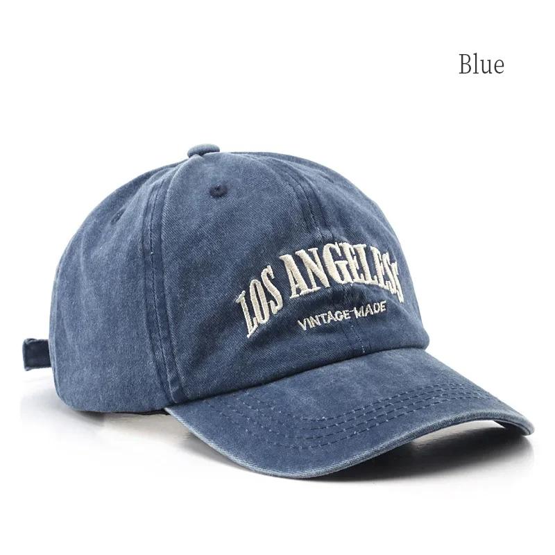 Bawełniana czapka z daszkiem dla mężczyzn i kobiet modny haftowany kapelusz bawełniany miękki top czapki Casual Retro czapki z daszkiem Unisex