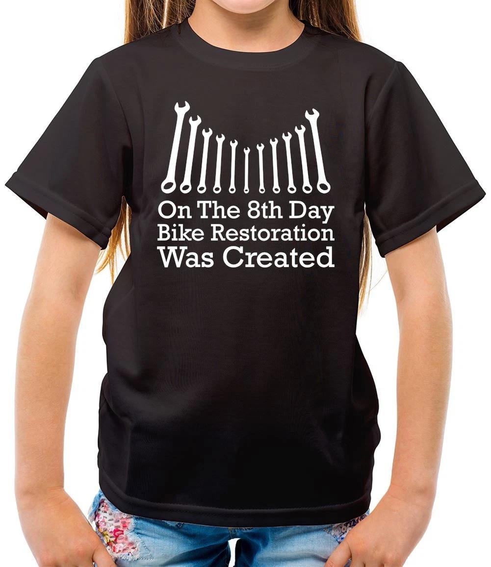 

On The 8th Day Bike Restoration - Kids T-Shirt - Bikes Cycling Cycle Funny 100
