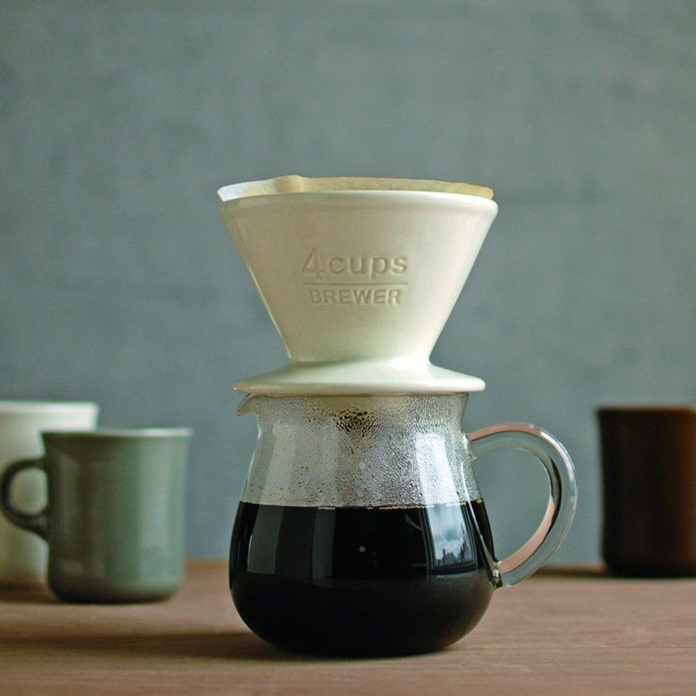 Kinto SCS Brewer 2cups Porcelain White Coffee Dishwasher Safe 27629