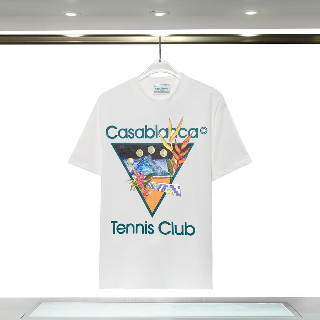Casablanca 23 Frühling und Sommer Neuheit Fantasie Tor Sternenhimmel Schloss Casa Buchstaben Logo Kurzarm Partner T-Shirt