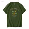 Santorini T Shirt Greek Island Greece Clothes Soft and Comfortable long or short sleeves vintage Washed Stretched