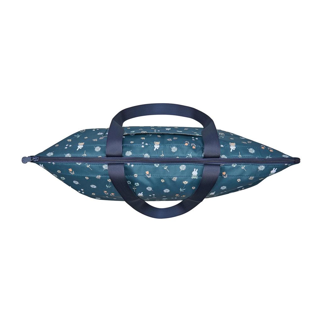 Miffy Folding Tote Bag HPL0001 B273.Navy Small Flowers
