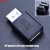 8K 60Hz Displayport DP 1.4 Kabeladapter 90 Grad 4K 144Hz Display Port Stecker auf Mini Displayport PC Computer Buchse Konverter
