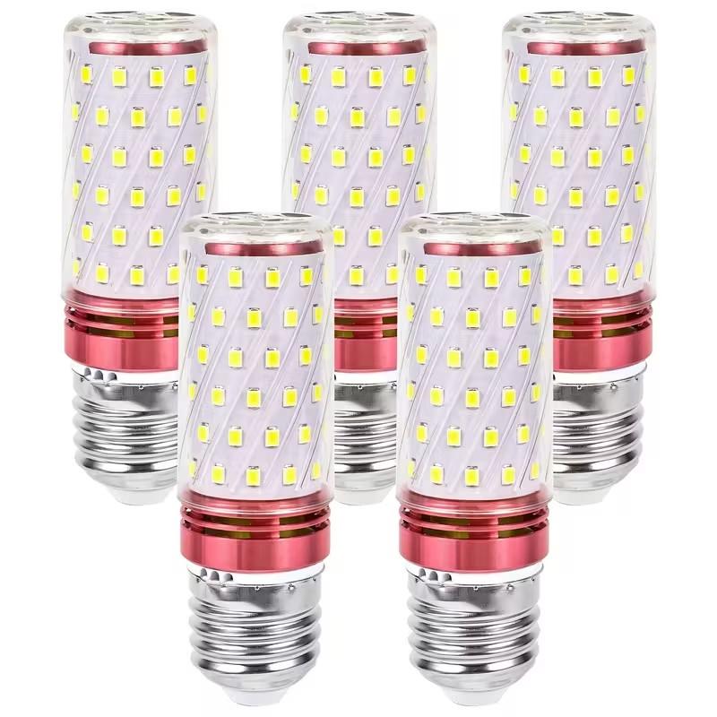 Vysoce výkonná bílá LED žárovka, 16 wattů, 1500 lumenů, teplota barvy 6500K, patice E14/E27, nestmívatelná, vhodná pro domov/interiér/podkroví/chodbu.