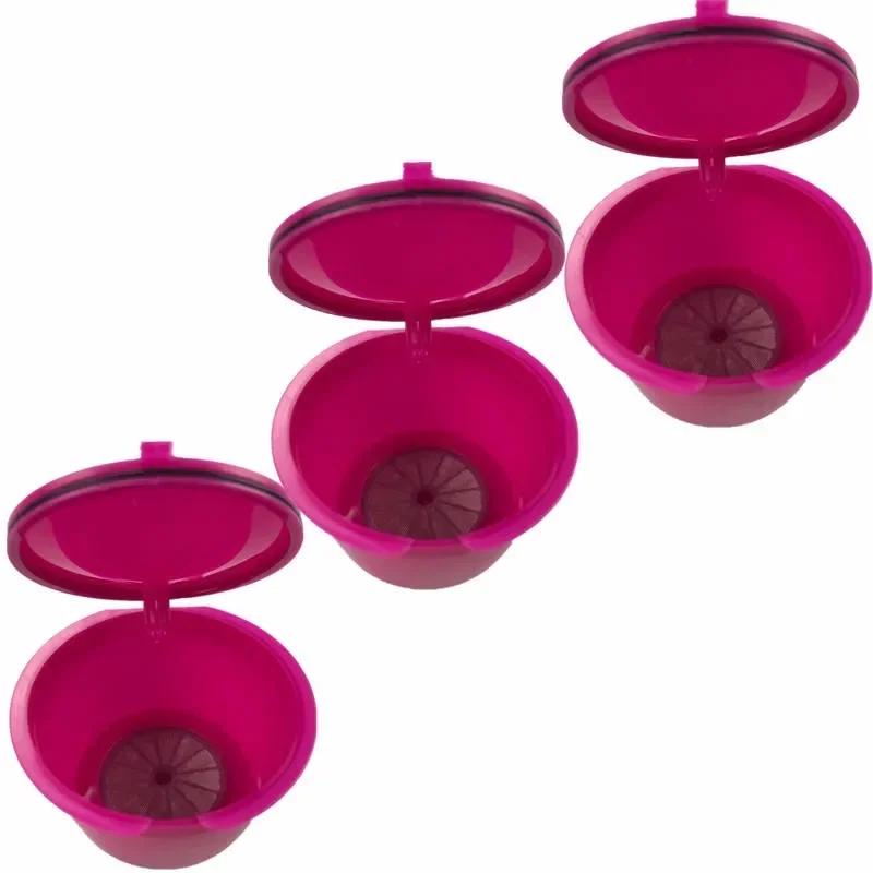 

3шт/комплект многоразовых капсул для кофе Dolce Gustos Nescafe Dolce Gusto многоразовые капсулы Gustos капсулы Dolce Gusto Refill 3 цвета фиолетовый