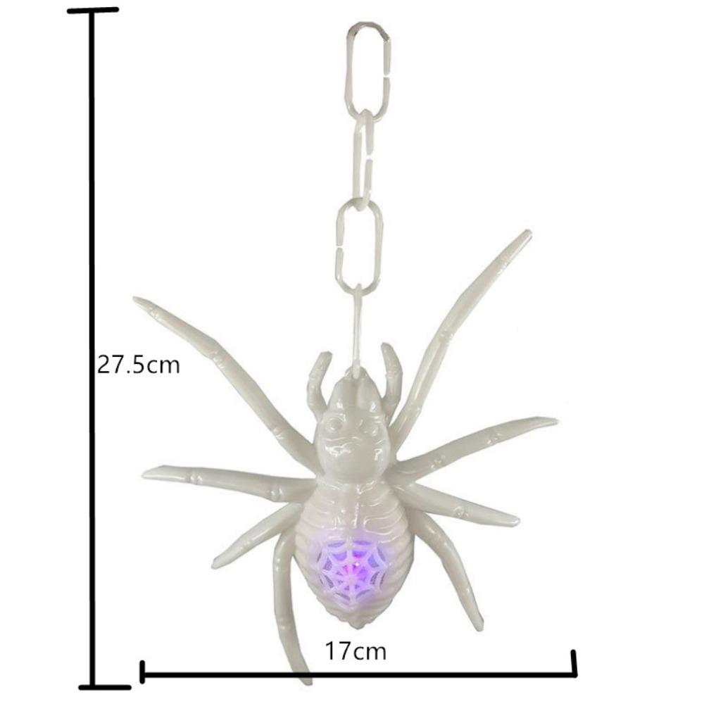 Halloween Colorful Glowing Spiders, Fluorescent, Rainbow, Spiders, Black Spiders, Scene Pranks, Decoration Ornaments
