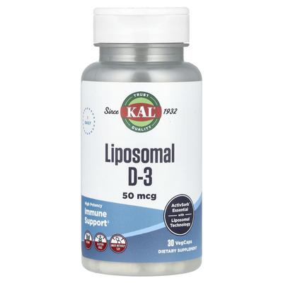 Liposomal D-3, High Potency, 50Mcg, 30 Veggie Caps