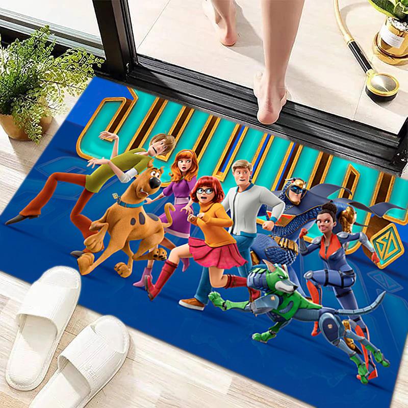 Halloween Cartoon Comedy Adventure Movie Scooby-Doo Carpet Is Suitable for Living Room and Bedroom Doormats Office Balcony Decorative Carpet V4