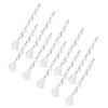 10PCS Acrylic Pendant 15cm Leaf Shape for Chandeliers Wedding Party Christmas Tree
