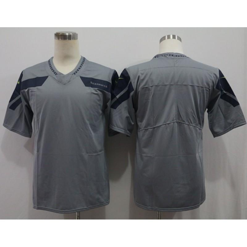 Seattle Seahawks Retro Embroidered Football Jersey Training Tee Men Women Lightweight Cotton Sportswear