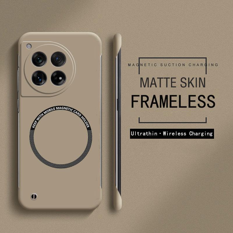 Frameless Magnetic Slim Case For Magsafe Oneplus 13 12 12R 11 11R 10 10T 9RT 9 Pro Wireless Charging Hard PC Matte Back Cover