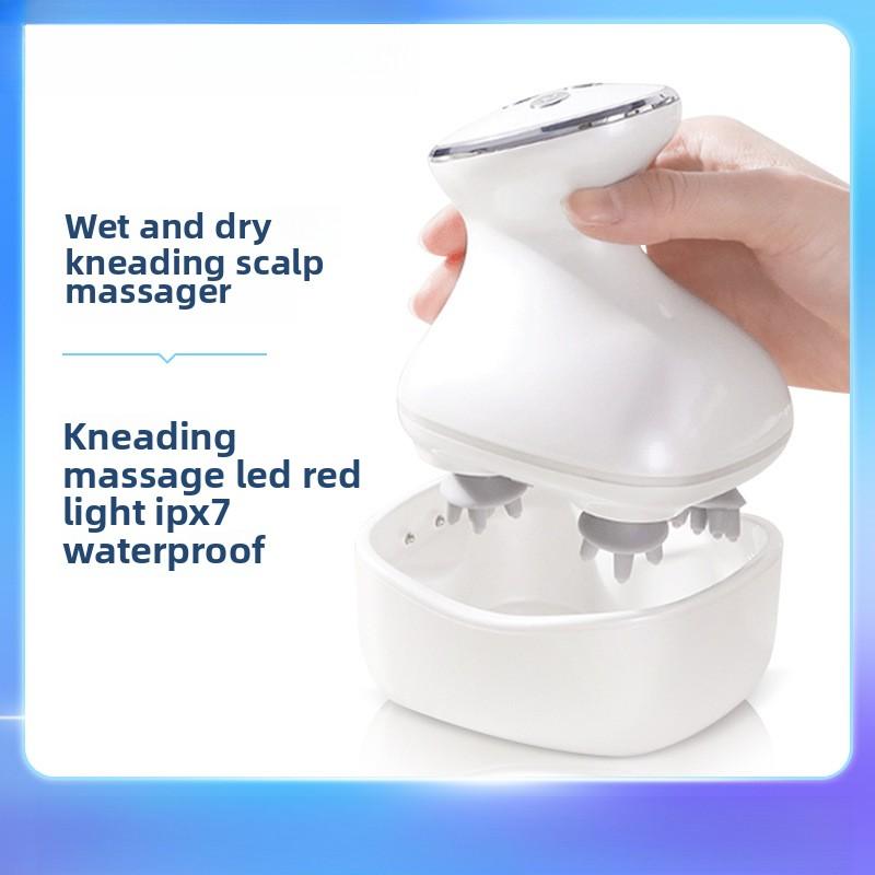Electric Scalp Massager Household Head Massager Rechargeable Micro-current Massage Comb EMS Medicine Applicator Liquid Guide Comb