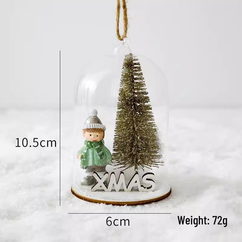 NUCHI Reindeer Snow Globe Night Light - Christmas Ornament & Decoration