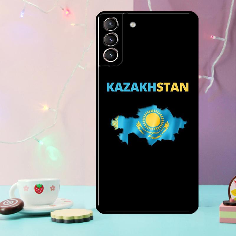 Kazakhstan Flag Phone Case For Samsung Galaxy S24 S25 Ultra S21 S22 S23 Ultra S9 S10 S20 Plus S25 FE Cover