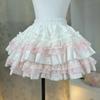 Lolita Style Princess Vintage Cake Skirt Sweet Kawaii Women Cute Lace Ruffles Party Mini Skirts Harajuku Y2k Faldas Mujer
