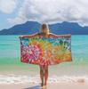 Colorful Sunshine Pattern Beach Towel for Family Stuffs Friends Gifts Quick-Dry For Bath Yoga Tourism Beach GYM Camping Swimming