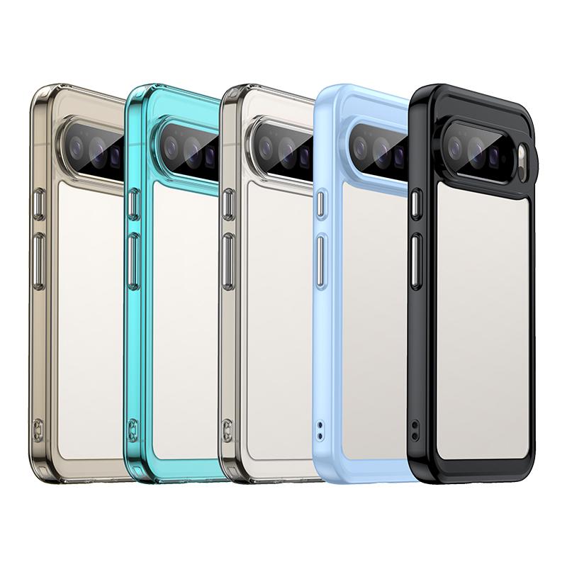 Luxury Colorful Transparent PC+TPU Phone Case For Google Pixel 11 Pro XL 10A 9 8 7 6 Pro 8A 7A Shockproof Bumper Protector Cover