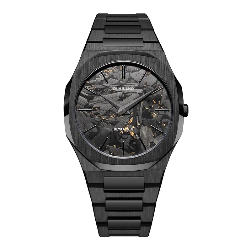 

Authorized distributor [D1 MILANO] D1 Milano clock watch men s UTBJ31 [ULTRA THIN] ultra thin black DLC 40mm stainless steel belt