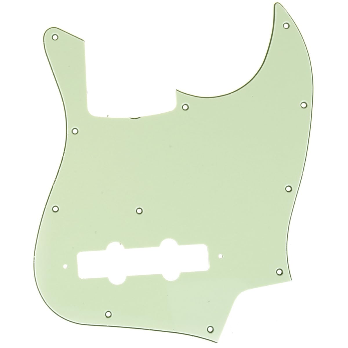 

Musiclily Pro 11-Hole JB Jazz Bass Pickguard, Made in Japan, for 4-String Fender Japan Jazz Bass, 3-Piece Mint Green