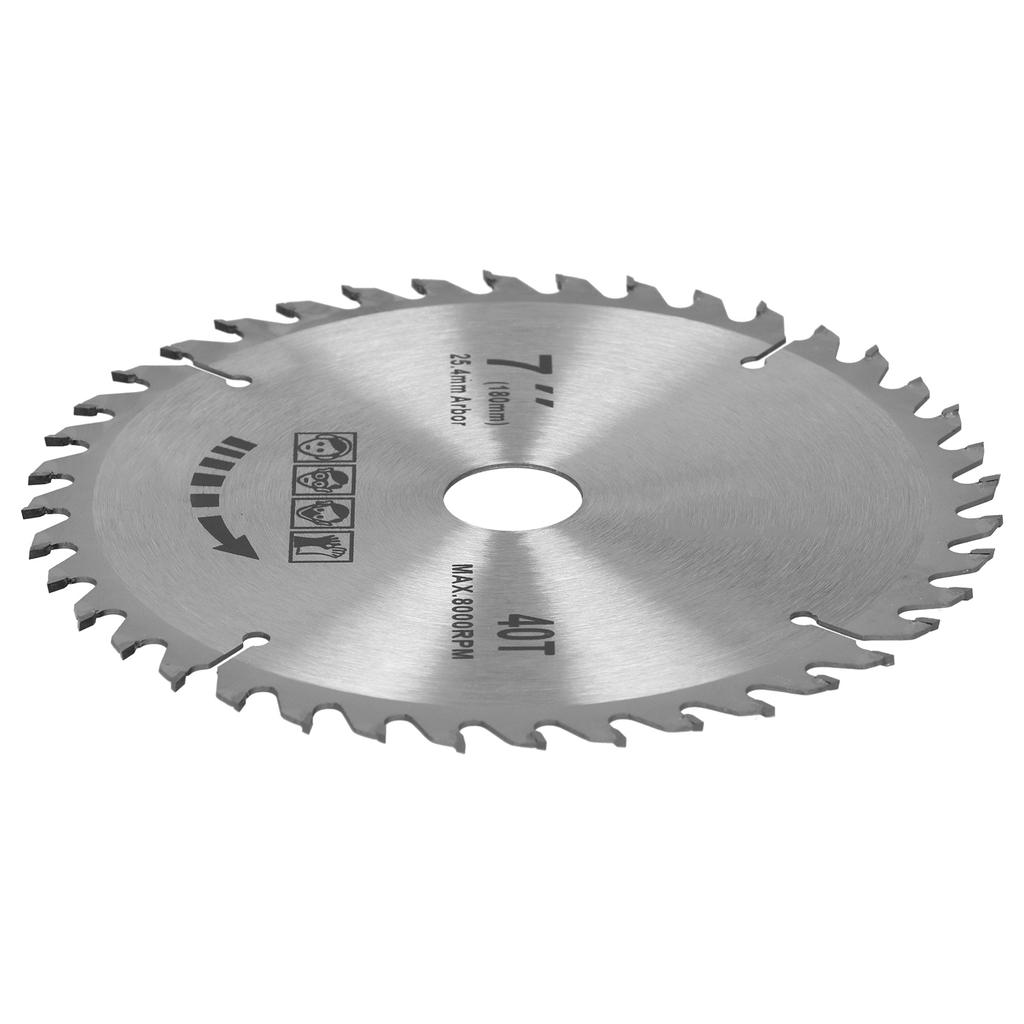 7x40T 180mm Saw Blade Cemented Carbide Circular Cutting Disc Woodworking Accessory