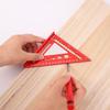 4.5 Inch Portable Triangle Angle Protractor Aluminum Alloy Speed Square Measuring Ruler Carpenter Woodworking Measure Tool