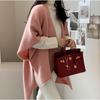 Fashion Loose Knitted Cardigan Shawl Jacket Women's Casual Gentle Elegant Sweaters Cape Autumn Winter Simple Solid Color Coats Female Clothing