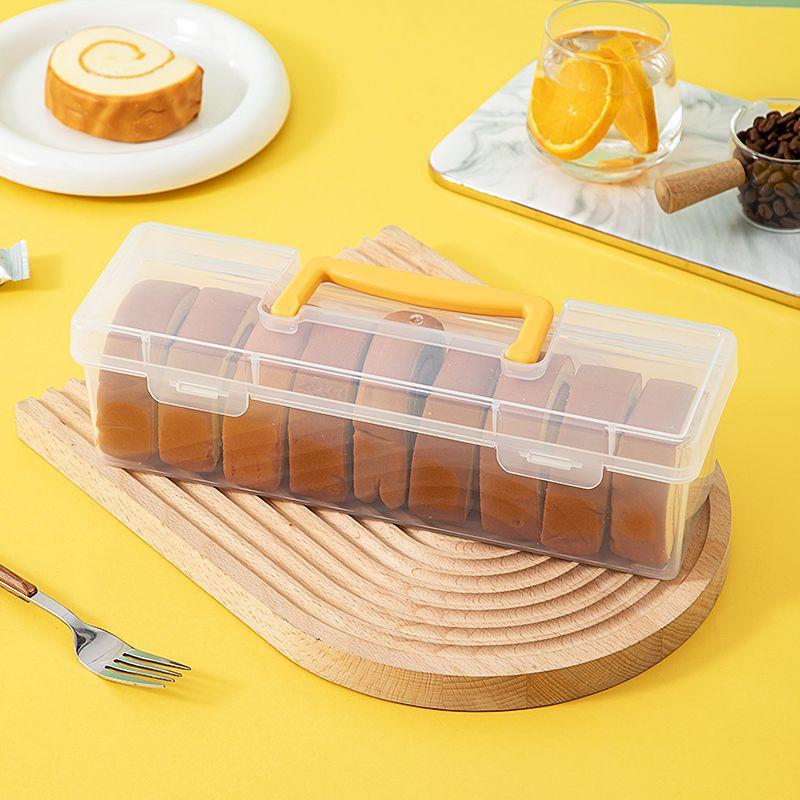 Contenedor de Almacenamiento de Especias Reutilizable de 6 Compartimentos a Prueba de Humedad Caja de Almacenamiento de Plástico Sellada con Asa Organizador de Cocina