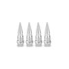 4pcs Car Universal Bullet Head Screws Valve Caps Personalized Modifications Pointed Valve Tips Bicycle and Motorcycle Tires