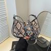 Small bag women's bag new niche snake pattern underarm small square bag fashion single shoulder messenger bag tide