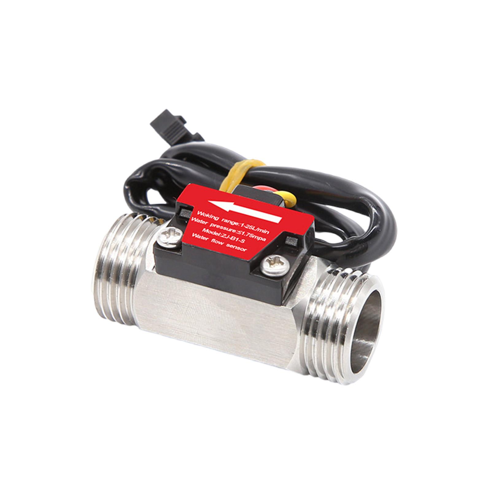 

Датчик потоку води для труби 1/2 дюйма, нержавіючий сталевий витратомір для контролю, для наборів ручних інструментів у програмах для дому