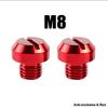 2Pcs Motorcycle M8 M10 CNC Aluminum M8 Rear View Mirror Hole Plugs Screws Rearview Mirror Anti-Rust Holder