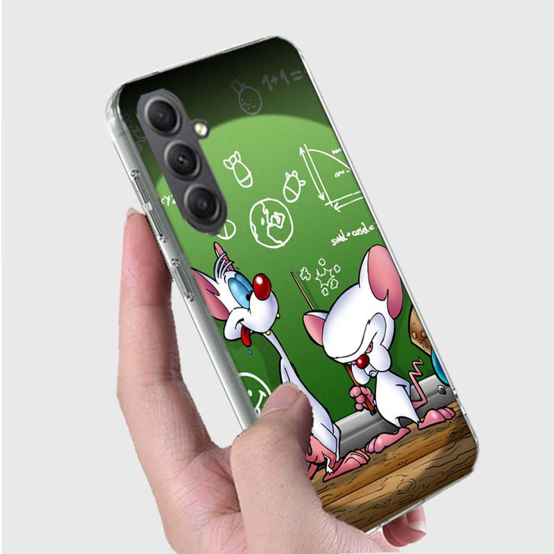 Pinky Anime and the Brain Case For Phone Samsung Galaxy A12 A22 A32 A52 A52S A13 A23 A33 A53 A14 A24 A34 A54 5G A73 A42 A9 A8 A7