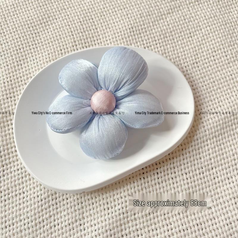 Lurex Cotton-Filled Flower DIY Brooch for Phone Cases, Clothes, Shoes, and Socks