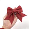 2Pcs 3D Bow Christmas Decorations Creative Christmas Bow Decorations  Xmas Party Supplies