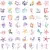 50pcs Waterproof Mermaid Stickers for Suitcase, Car, Laptop, Skateboard, Phone - Decorative Graffiti Set.