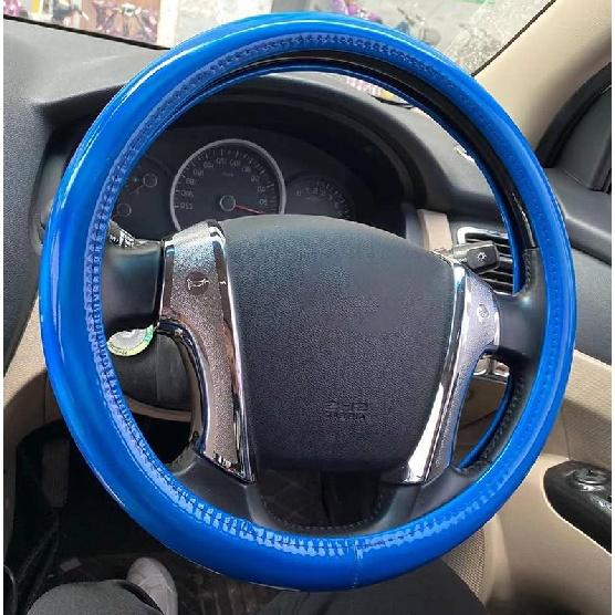 Color Changing Glossy Car Steering Wheel Cover For Women Girls,15" Universal Fit Auto Steering Wheel Protector Interior Decor Car Accessories (Gold)