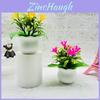 Artificial Orchid Plant With Plastic Pot For Wedding Decor And Hotel Ornamentation